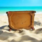 Vintage retro viskoffer, vismand, viskruk met zitje., Watersport en Boten, Gebruikt, ., Koffer of Tas, Ophalen of Verzenden