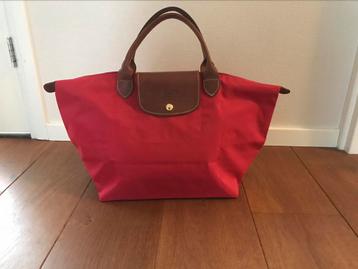 Longchamp tas Le Pliage Modèle Déposé  rood maat M beschikbaar voor biedingen