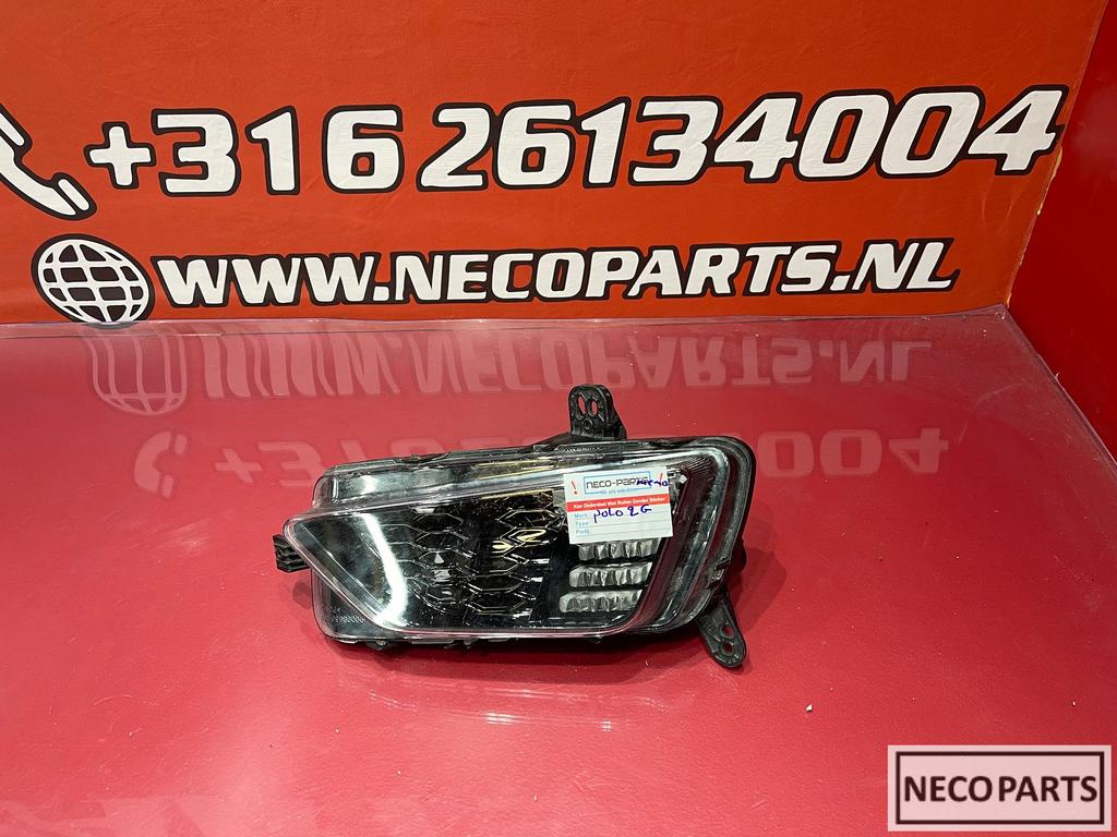 VW POLO 2G LED MISTLAMP LED DAGRIJVERLICHTING 2G0941662 RECH, Gebruikt, -, Volkswagen, -