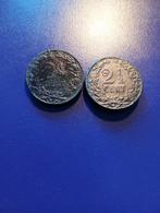 2x 2 1/2 Halve Cent 1898, Ophalen of Verzenden, Koningin Wilhelmina, Overige waardes