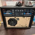 Retro Philips dubbeldin cassette installatie, Ophalen, Gebruikt