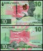 Zambia 2024, de 4 allernieuwste bankbiljetten (UNC), Verzenden, Zambia, Setje