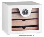 H86 HUMIDOR KABINET WIT MET 4 LADEN capaciteit 100 SIGAREN, Verzenden, Nieuw, Tabaksdoos of Verpakking