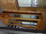 Blank eiken vitrinekast, Huis en Inrichting, Ophalen, Eikenhout, 50 tot 100 cm, Zo goed als nieuw