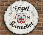 Vintage Tripel Karmeliet bord (20x20), Ophalen of Verzenden, Nieuw, Reclamebord, Plaat of Schild, Overige merken