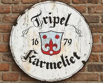 Vintage Tripel Karmeliet bord (20x20) beschikbaar voor biedingen