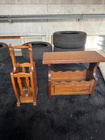 Bijzettafel / Tijdschriftenhouder / lectuurtafel, Huis en Inrichting, Ophalen of Verzenden, Gebruikt