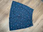 blauw motief luipaard panter rok L, Ophalen of Verzenden, Zo goed als nieuw, Blauw, Onder de knie