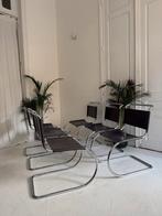 Mies van der Rohe Brno stoelen - set van 6, Ophalen of Verzenden, Gebruikt, Metaal