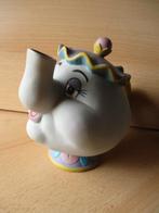 Disney Belle en het Beest Mevrouw Theeleut spaarpot 16cm, Verzamelen, Disney, Ophalen of Verzenden, Assepoester of Belle, Gebruikt