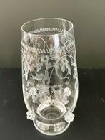 Theresienthal Vogelmotief radgravuur 16 cm glas, Antiek en Kunst, Antiek | Glas en Kristal, Ophalen of Verzenden