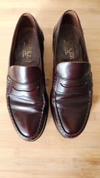 BARKER "Caruso" - Penny Loafers - Burgundy - Goodyear - 45, Overige kleuren, Espadrilles of Moccasins, Gedragen, Barker