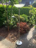Metaal kleurige staande lamp met leeslampje, Ophalen of Verzenden, Gebruikt, Metaal, 150 tot 200 cm