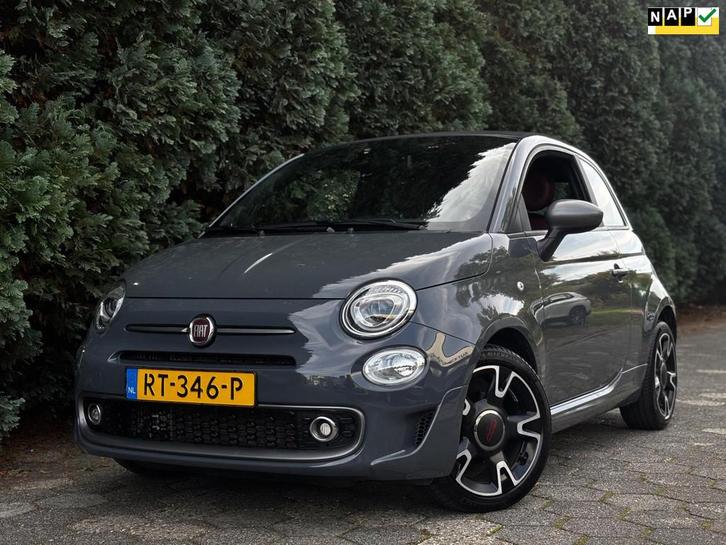 Fiat 500C 0.9 TwinAir Turbo Sport Cabrio|Nardo Grey|Virtual, Auto's, Fiat, Bedrijf, Te koop, 500C, ABS, Airbags, Airconditioning