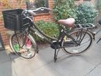 Zwarte 26 inch fiets met kratje, Fietsen en Brommers, Fietsen | Dames | Damesfietsen, 47 tot 50 cm, Ophalen of Verzenden, Gebruikt