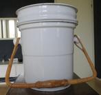 Brocante toiletemmer grootmoeders tijd, Antiek en Kunst, Curiosa en Brocante, Ophalen of Verzenden