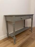 Haltafel sidetable 102cm krijtverf Annie Sloan, Ophalen, 100 tot 150 cm, Zo goed als nieuw, 25 tot 50 cm