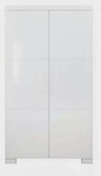 Glanzend Witte Kledingkast/Baby kledingkast, Ophalen, Gebruikt, Kast, 50 tot 70 cm