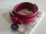 Patrizia Pepe leren wijnrood kleur armband, Sieraden, Tassen en Uiterlijk, Armbanden, Verzenden, Zo goed als nieuw, Leer