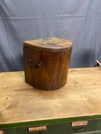 Antieke Houten 18e Eeuw Rond Kistje met Deksel, Antiek en Kunst, Ophalen of Verzenden