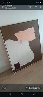 Hk living abstract mustard schilderij, Ophalen, Zo goed als nieuw