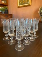 12 vintage borrelglaasjes op voet uit Italië, Ophalen of Verzenden, Zo goed als nieuw, Borrel- of Shotglas