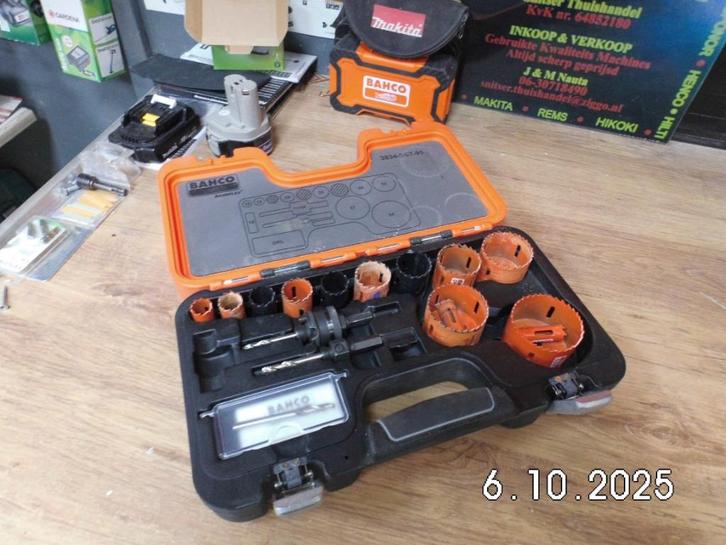 Bahco Gatenzaag Set + Bit Set, Doe-het-zelf en Verbouw, Gereedschap | Handgereedschap, Gebruikt, Ophalen of Verzenden