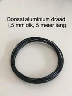 1,5 mm bonsai aluminium draad 5 meter, Ophalen of Verzenden, Nieuw, 20 meter of meer