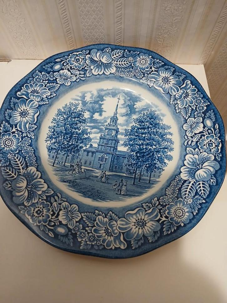 Liberty blue dinerbord,25cm, Antiek en Kunst, Antiek | Servies los, Ophalen of Verzenden