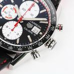 Tag Heuer Carrera Calibre 16 41 (Zeer goed/ 2023), Leer, Staal, Polshorloge, Ophalen of Verzenden