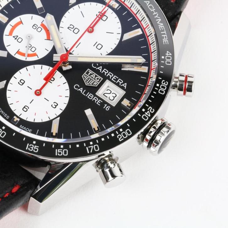 Tag Heuer Carrera Calibre 16 41 (Zeer goed/ 2023), Sieraden, Tassen en Uiterlijk, Horloges | Heren, Zo goed als nieuw, Polshorloge