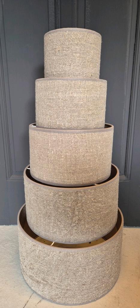 Shabbykappen 15cm.20cm.25cm30cm.35cm, Huis en Inrichting, Lampen | Lampenkappen, Nieuw, Minder dan 25 cm, Rond, Crème, Beige, Ophalen of Verzenden