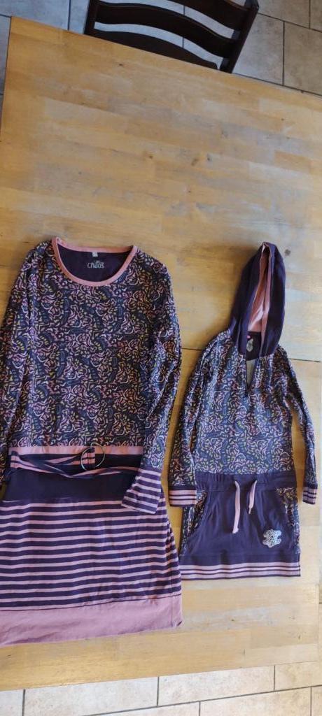 Moeder - dochter jurk maat M en 122-128, Kinderen en Baby's, Kinderkleding | Maat 122, Gebruikt, Meisje, Jurk of Rok, Ophalen of Verzenden