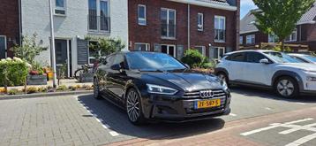 Audi A5 40 Tfsi 190pk S Tronic 2019 Zwart 3x Sline Blackline beschikbaar voor biedingen