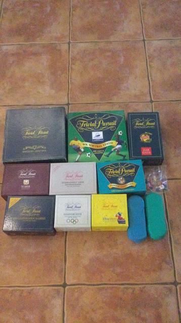 Set van verschillende Trivial Pursuit edities beschikbaar voor biedingen