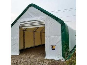 Field Garagetent / opslagshelter 12,20x6,10x4,88 meter / 20- beschikbaar voor biedingen