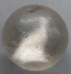 Om 1850 - 1880 GROTE Sulphide Glazen Knikker met Vogel
