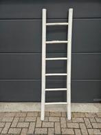 Witte bamboe ladder te koop., Ophalen, Zo goed als nieuw