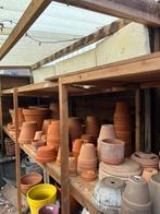 Partij Terracotta Potten & Schotels - Alles in 1 Koop!, Tuin en Terras, Bloempotten, Ophalen, Gebruikt, Rond, Binnen