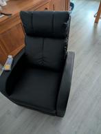Zwarte bioscoopstoel met massage functie, Ophalen, Kunststof, Eenpersoons, 75 tot 100 cm