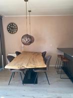 NIEUW | Prachtige Boomstamtafel (2m) incl. vier Stoelen, Huis en Inrichting, Tafels | Eettafels, Ophalen, Gebruikt, 100 tot 150 cm