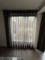 Inbetween Gordijnen - antraciet/ taupe, Ophalen, Gebruikt, 100 tot 150 cm, Grijs