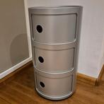Kartell Componibili kastje zilvergrijs,  3 vakken, Huis en Inrichting, Ophalen of Verzenden, Gebruikt