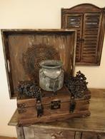 Mooie stoere landelijk vaas (gerestyled), Overige kleuren, Nieuw, Ophalen of Verzenden, Glas