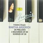 CHOPIN 26 Preludes 3 mazurken CD ARGERICH DG NIEUWSTAAT, Cd's en Dvd's, Cd's | Klassiek, Ophalen of Verzenden, Romantiek, Zo goed als nieuw