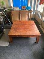 Grote houtem salontafel, Huis en Inrichting, Tafels | Salontafels, Ophalen, Gebruikt, Minder dan 50 cm, Rechthoekig