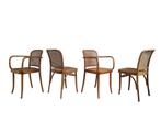 Fantastische set van vier vintage Thonet Praag 811 stoelen, Ophalen, Gebruikt, Riet of Rotan, Twee
