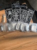 Compleet Hennaset met Sjablonen, Bruin, Nieuw, Ophalen of Verzenden, Handen en Nagels