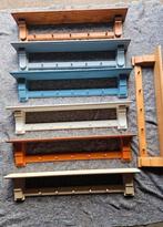 Partij 6 houten kapstokken 99 x 17,5 / 18 cm. grenen, Gebruikt, Minder dan 100 cm, Hout, Ophalen