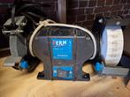 Een goede FERM FSMW-150 dubbele slijpmachine, Ophalen, Gebruikt, Minder dan 700 watt, Werkbankslijpmachine